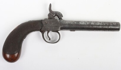 A boxlock percussion pocket pistol