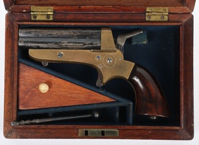 4 shot .32&rdquo; Rim Fire Tipping and Lawden Sharps Patent derringer type pistol No.5653