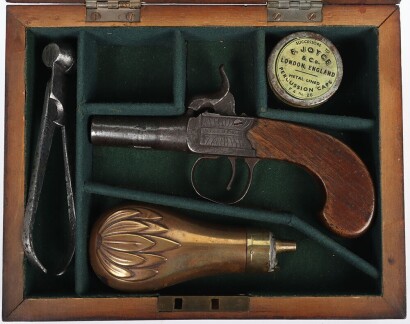 Boxlock percussion pocket pistol