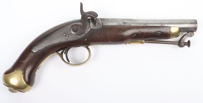 18 bore Spanish military back action percussion belt pistol
