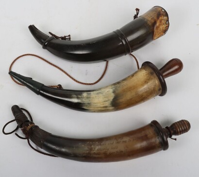 19th century Naval Gunner&rsquo;s powder horn