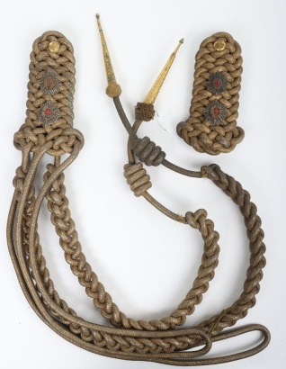 Royal Horse Guards Officers Full Dress Shoulder Boards and Aiguillettes