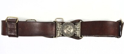London Scottish Volunteers Waist Belt and Waist Belt Clasp