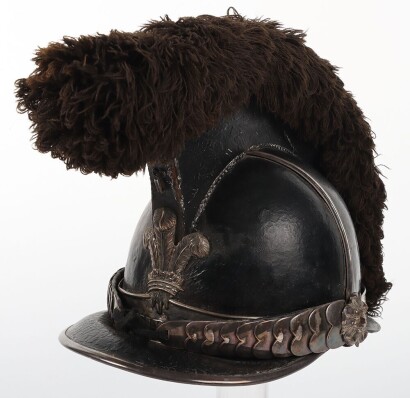 Rare Denbighshire Yeomanry Officers Helmet Circa 1815,
