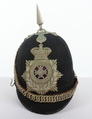Victorian 2nd Volunteer Battalion Derbyshire Regiment Other Ranks Home Service Helmet