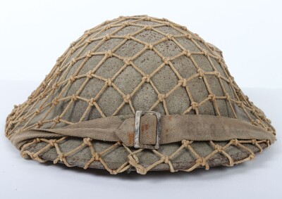 WW2 British Mk.1* Steel Combat Helmet, North African/Italian Theatre. - 2