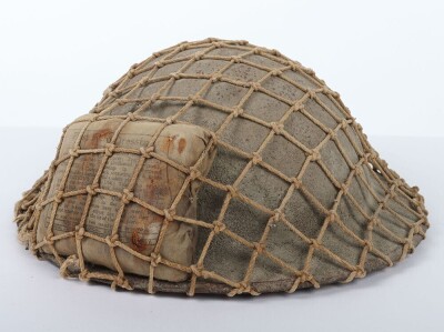 WW2 British Mk.1* Steel Combat Helmet, North African/Italian Theatre. - 6