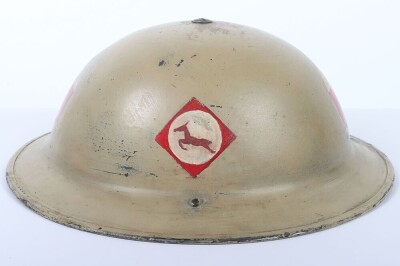 WW2 British Medical Mk.II Steel Combat Helmet, 13 Corps. - 2