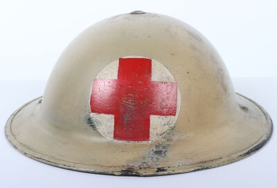 WW2 British Medical Mk.II Steel Combat Helmet, 13 Corps. - 4