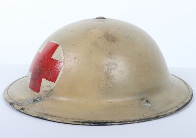 WW2 British Medical Mk.II Steel Combat Helmet, 13 Corps. - 6