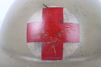 WW2 British Medical Mk.II Steel Combat Helmet, 13 Corps. - 7