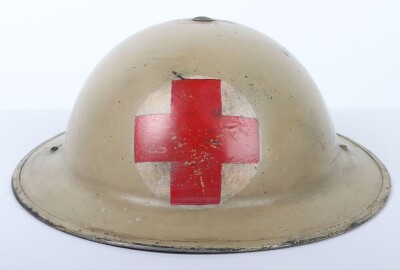 WW2 British Medical Mk.II Steel Combat Helmet, 13 Corps. - 9