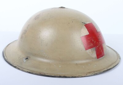 WW2 British Medical Mk.II Steel Combat Helmet, 13 Corps. - 10