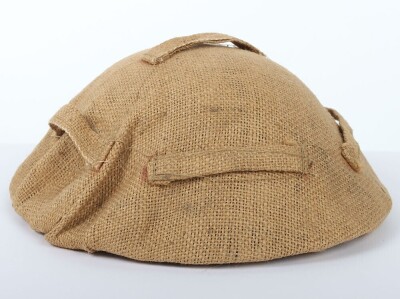 WW2 British Civil Defence Mk.II Steel Helmet with 1942 Dated Hessian Cover. - 2