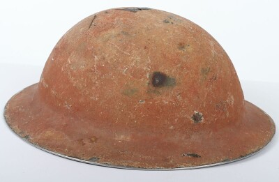 WW2 British Royal Artillery, North African/Italian Campaign Mk.II Steel Combat Helmet, Attributed. - 4