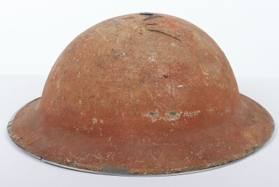 WW2 British Royal Artillery, North African/Italian Campaign Mk.II Steel Combat Helmet, Attributed. - 8