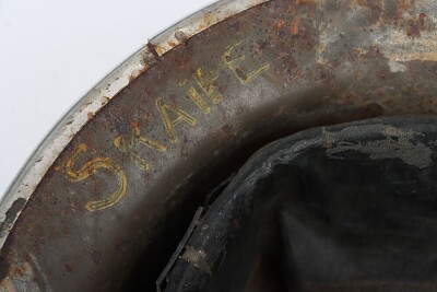 WW2 British Royal Artillery, North African/Italian Campaign Mk.II Steel Combat Helmet, Attributed. - 10