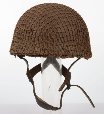 WW2 British Airborne Fibre Rim Paratroopers Steel Helmet, 1942