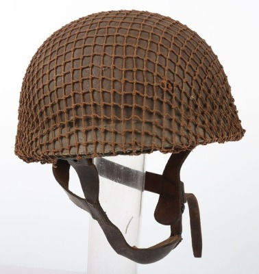 WW2 British Airborne Fibre Rim Paratroopers Steel Helmet, 1942 - 3