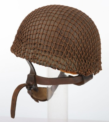 WW2 British Airborne Fibre Rim Paratroopers Steel Helmet, 1942 - 6