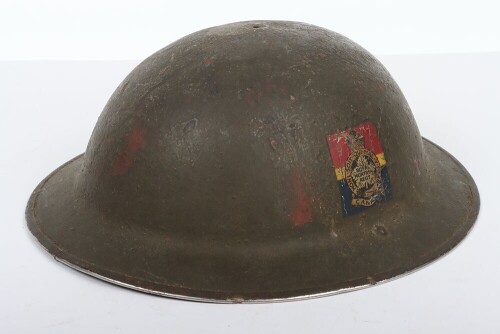WW2 Canadian Mk.II Steel Helmet, Royal Montreal Regiment.