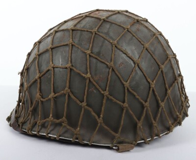 WW2 US M1 Steel Combat Helmet and Liner. - 2
