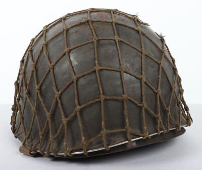 WW2 US M1 Steel Combat Helmet and Liner. - 3