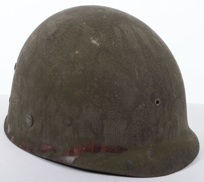 WW2 US M1 Steel Combat Helmet and Liner. - 6