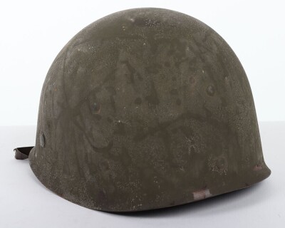 WW2 US M1 Steel Combat Helmet and Liner. - 8