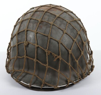 WW2 US M1 Steel Combat Helmet and Liner. - 12