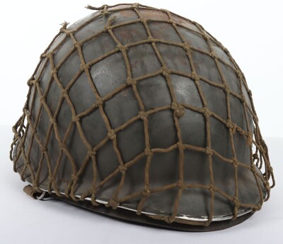 WW2 US M1 Steel Combat Helmet and Liner. - 13