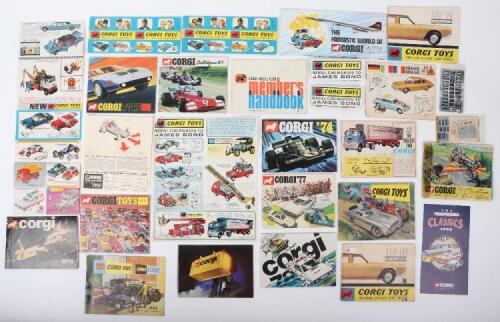 Corgi Toys catalogues and leaflets