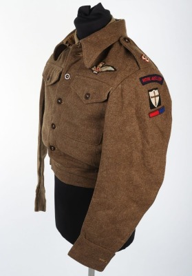 WW2 British Battle Dress Uniform & Beret, Royal Artillery Officer, Air Observer Pilot. - 4
