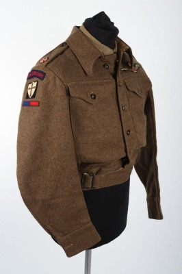 WW2 British Battle Dress Uniform & Beret, Royal Artillery Officer, Air Observer Pilot. - 5