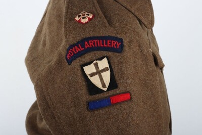 WW2 British Battle Dress Uniform & Beret, Royal Artillery Officer, Air Observer Pilot. - 11