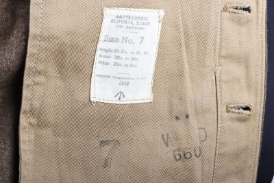 WW2 British Battle Dress Uniform & Beret, Royal Artillery Officer, Air Observer Pilot. - 16