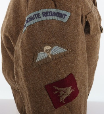WW2 British Parachute Regiment Austerity Battle Dress Blouse. - 2