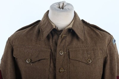 WW2 British Parachute Regiment Austerity Battle Dress Blouse. - 5