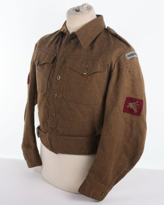 WW2 British Parachute Regiment Austerity Battle Dress Blouse. - 6