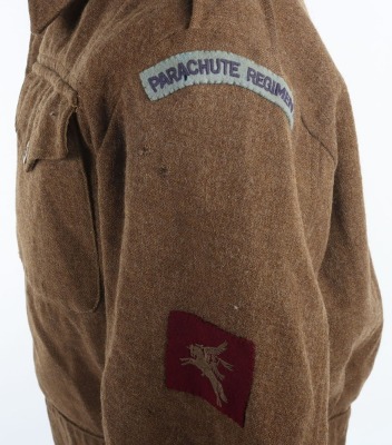 WW2 British Parachute Regiment Austerity Battle Dress Blouse. - 7
