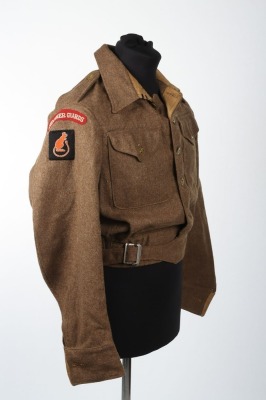 WW2 British Austerity Pattern Battle Dress Blouse, 7th Armoured Division. - 2