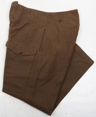 WW2 British Austerity Pattern Battle Dress Trousers.