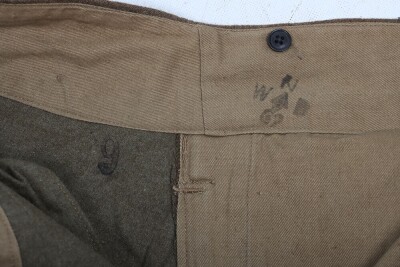 WW2 British Austerity Pattern Battle Dress Trousers. - 5