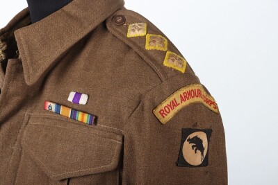 WW2 British 30 Corps, Royal Armoured Corps Battle Dress Blouse. - 5