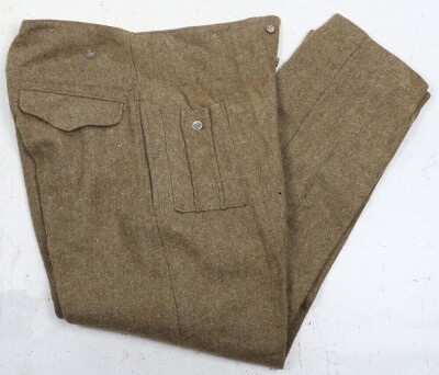 WW2 British, Indian Army Serge Battle Dress Trousers in 1940 Pattern. - 2