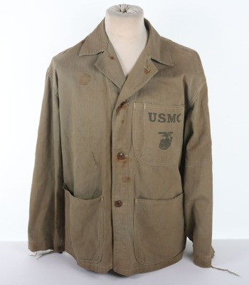 WW2 USMC, Marine Corps P41 HBT Field Jacket. - 4