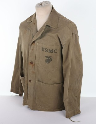 WW2 USMC, Marine Corps P41 HBT Field Jacket. - 8