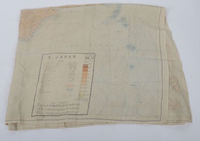 WW2 RAF Silk Escape Map, South Japan 44V.