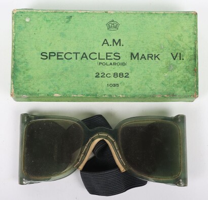 WW2 RAF Mk.VI Spectacles/Goggles in Card Box of Issue.