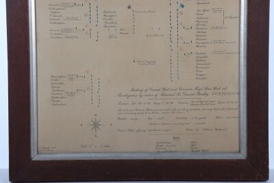 Framed Diagram of the Surrender of the German Fleet 21st November 1918 - 4